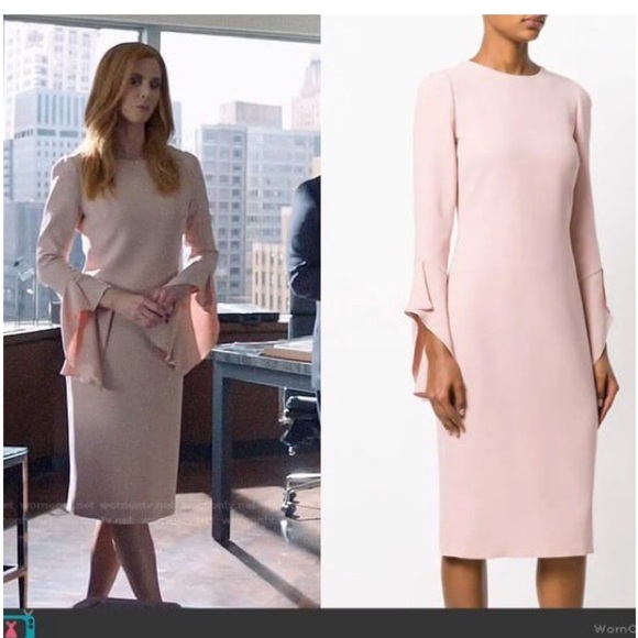 LAFAYETTE 148 NEW YORK XL Emory Finesse Crepe Shift Dress in Peach - Picture 5 of 10